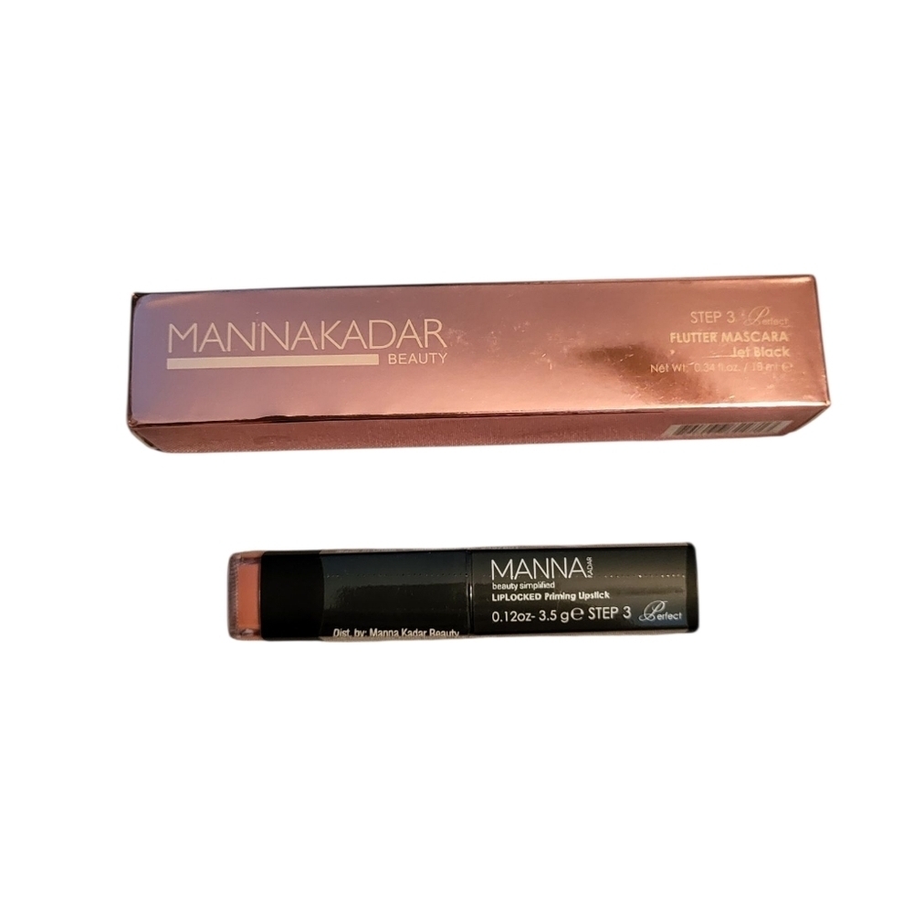 CLEARANCE! 2-Piece Manna Kadar Mascara & Lip Primer Bundle, New